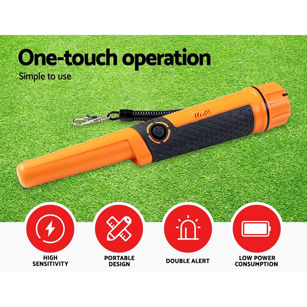Metal Detectors - Handheld Metal Detector 40mm Pinpointer Waterproof Sensitive Hunter Orange