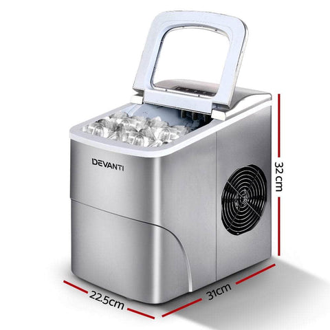 Portable Ice Cube Maker - Silver