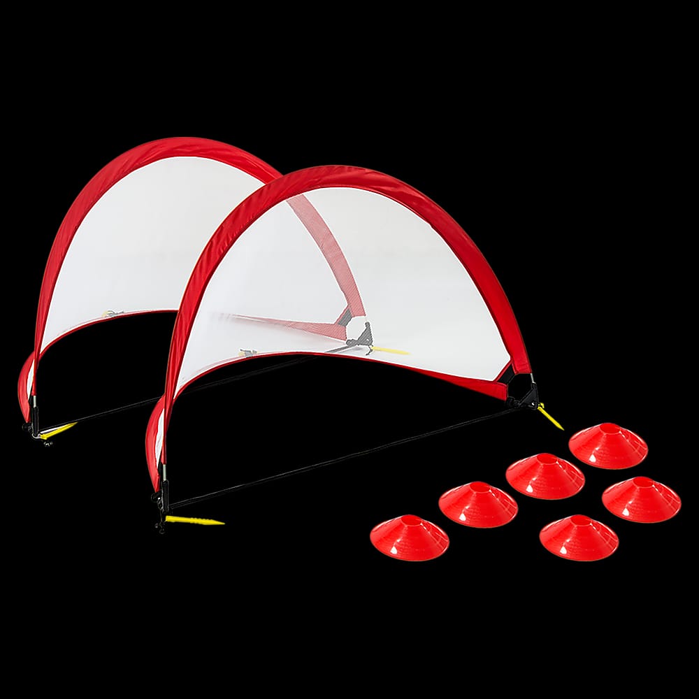 Portable Kids Soccer Goal Set with Cones, Goals Carry Bag