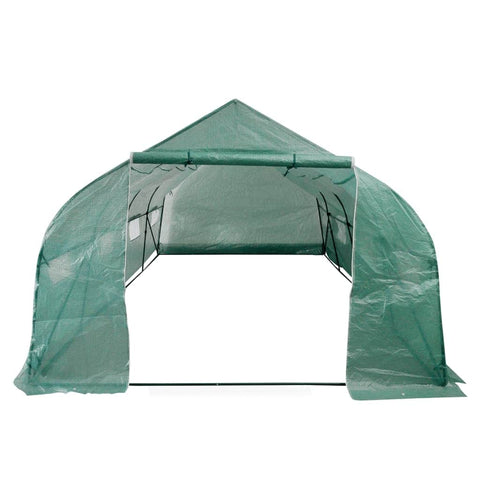 Portable Polytunnel Greenhouse Steel Frame Walk-in 18 mÃ‚Â²