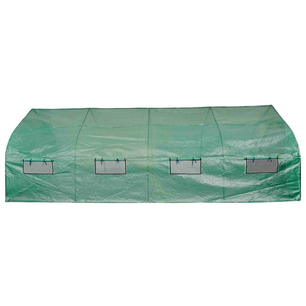 Portable Polytunnel Greenhouse Steel Frame Walk-in 18 mÃ‚Â²