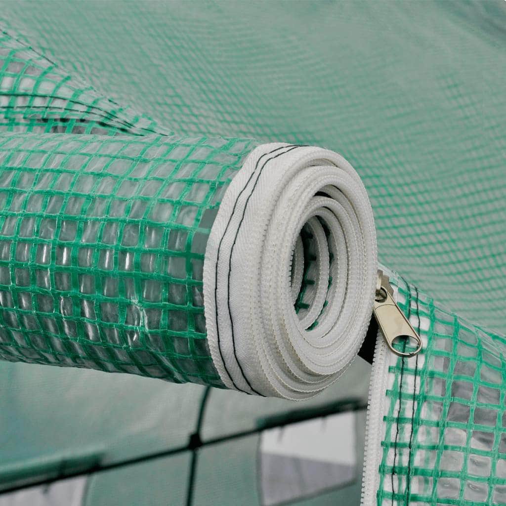 Portable Polytunnel Greenhouse Steel Frame Walk-in 18 mÃ‚Â²