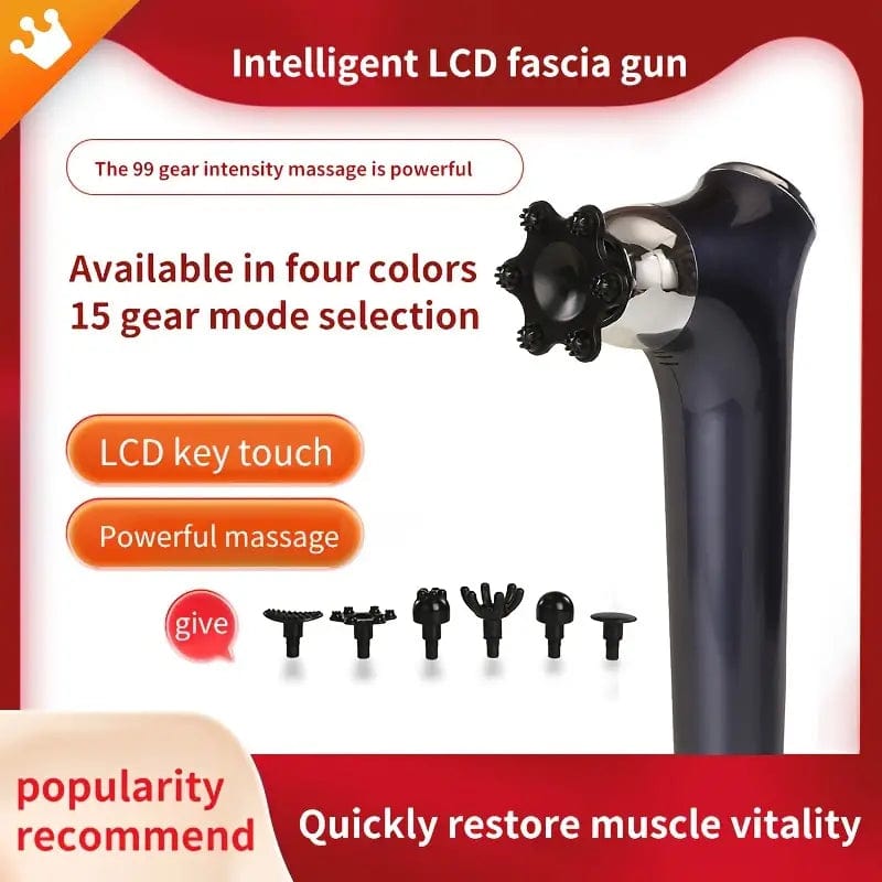 Portable Rechargeable Electric Massager - Hand-held Shoulder Hammer for Deep Tissue Massage