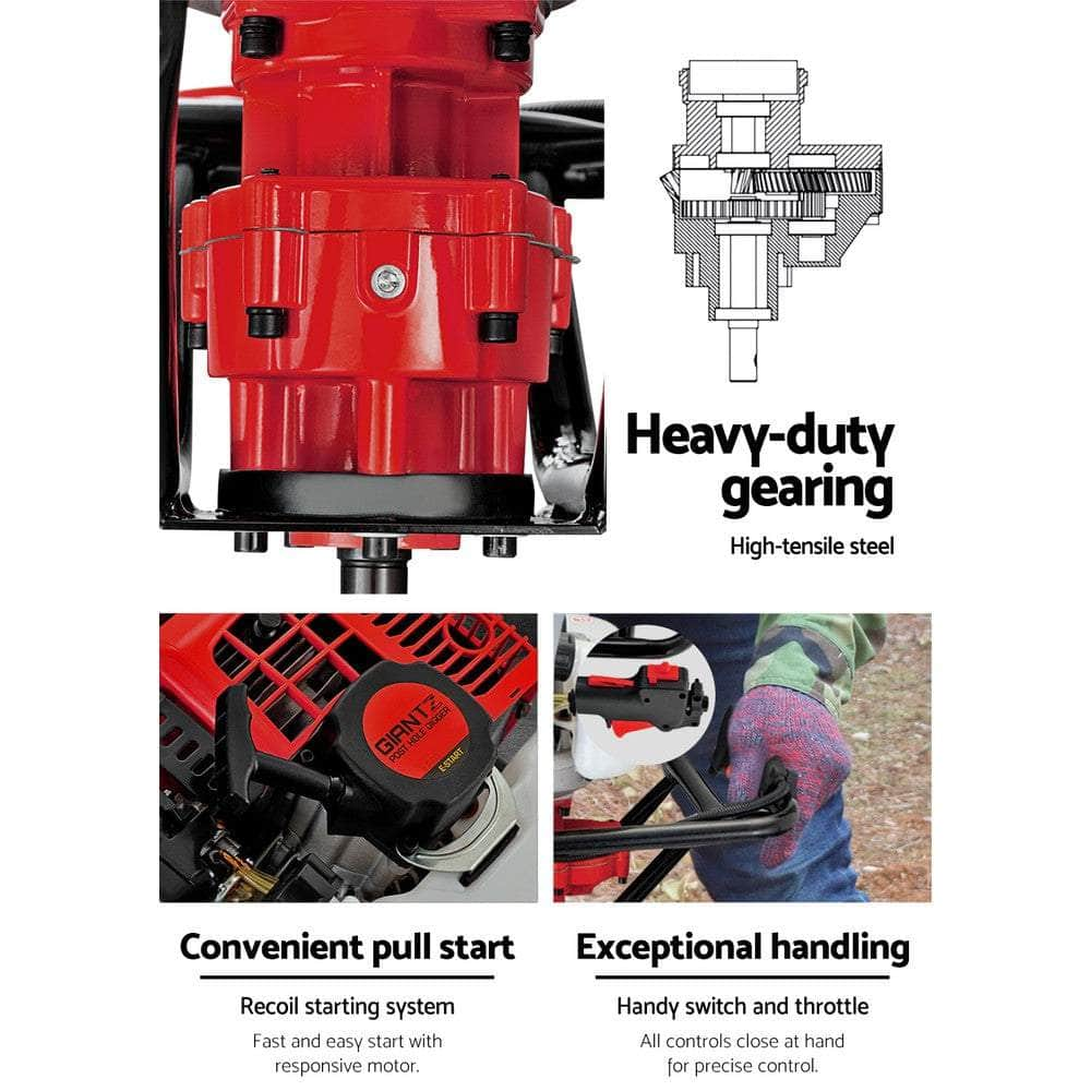 Post Hole Digger Petrol Diggers Only Motor Complete Earth Auger 92CC