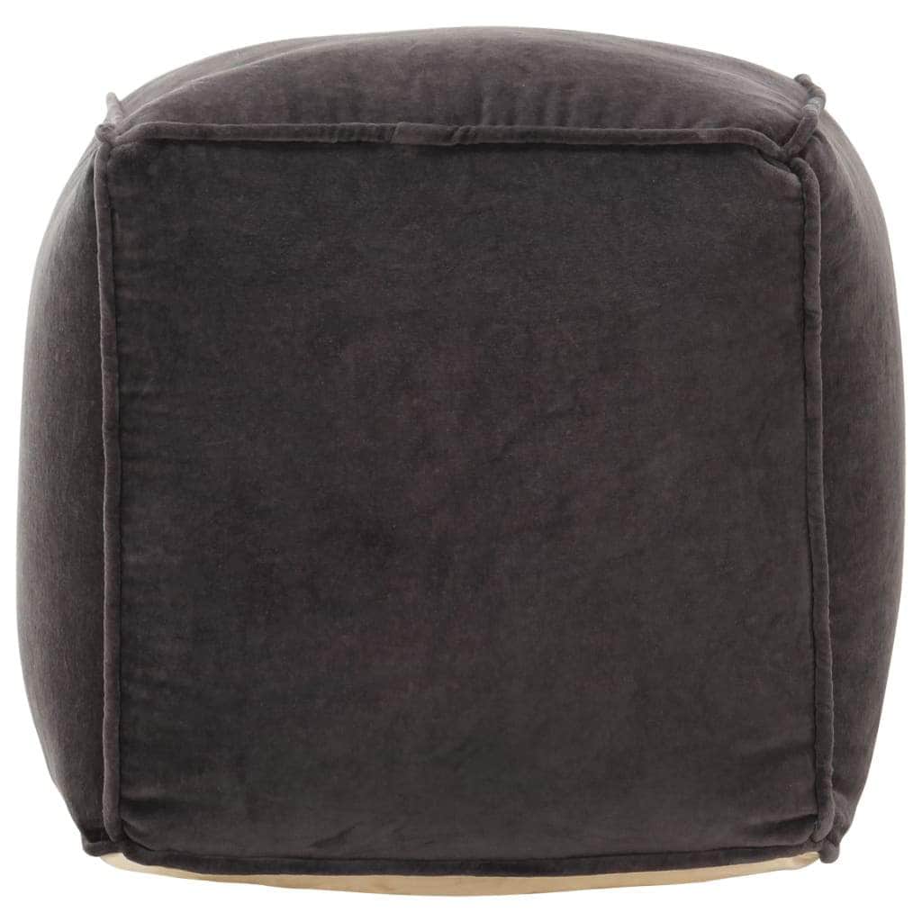 Velvet finish - Pouffe Cotton Velvet