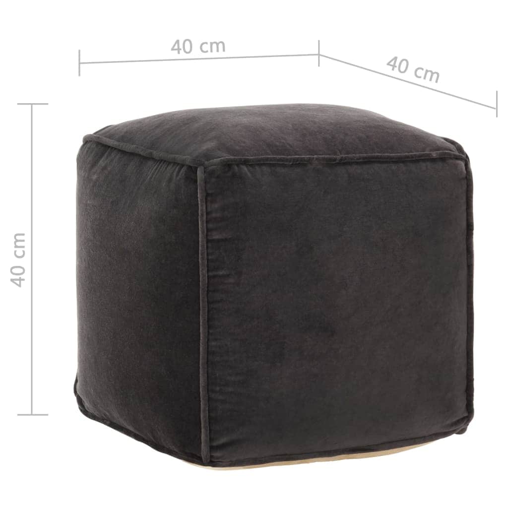 Pouffe Cotton Velvet
