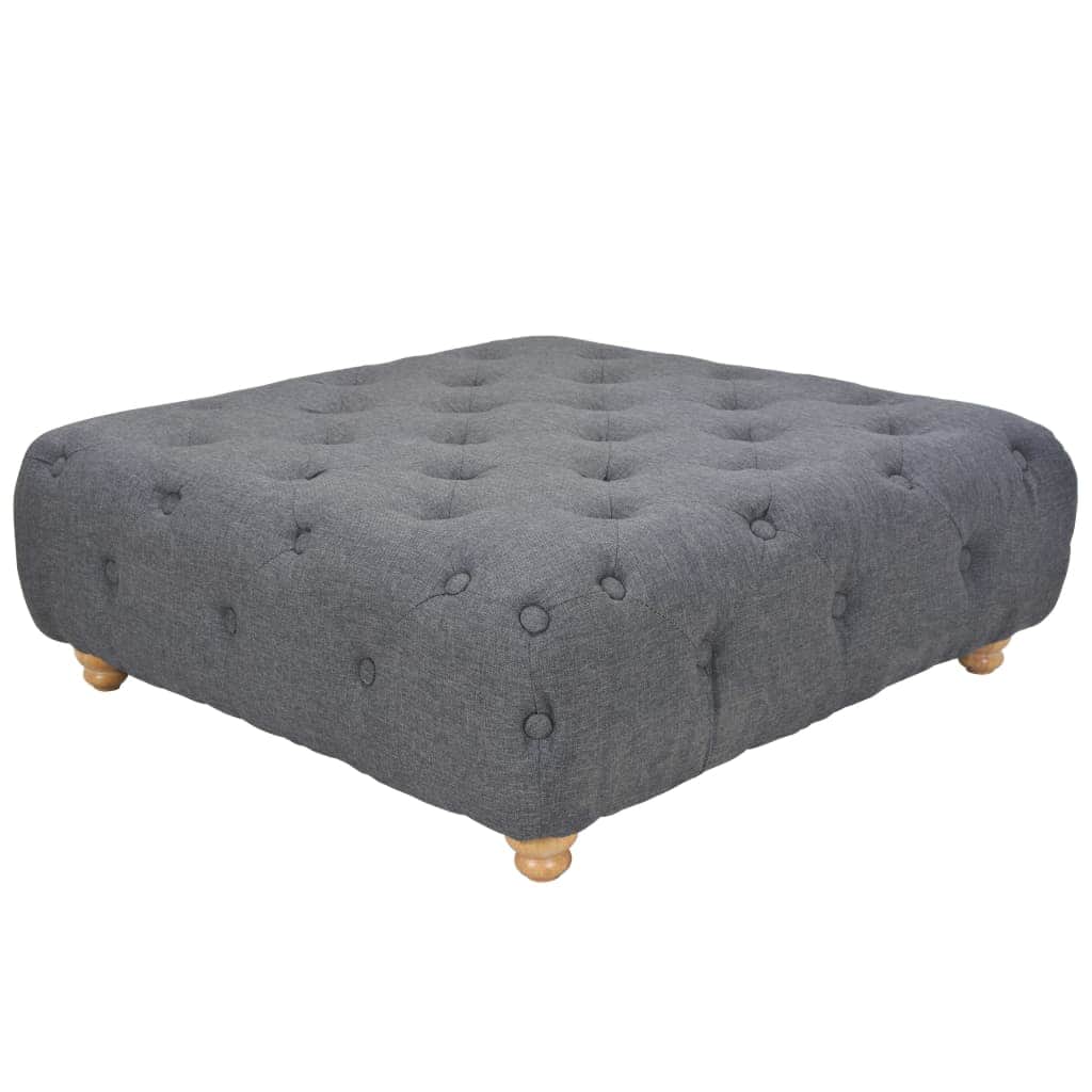 Pouffe Fabric Dark Grey