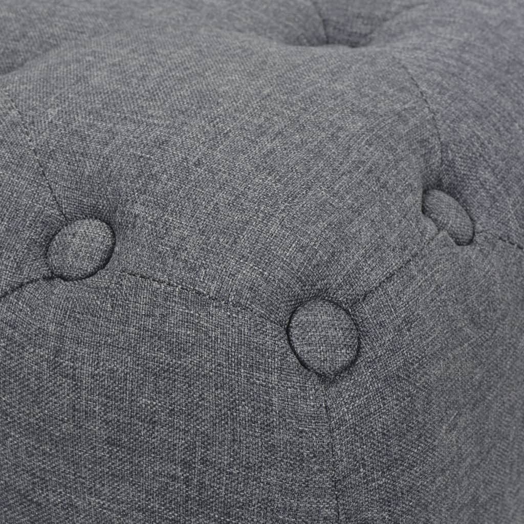 Foot Rests - Pouffe Fabric Dark Grey
