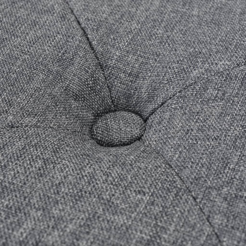 Pouffe Fabric Dark Grey