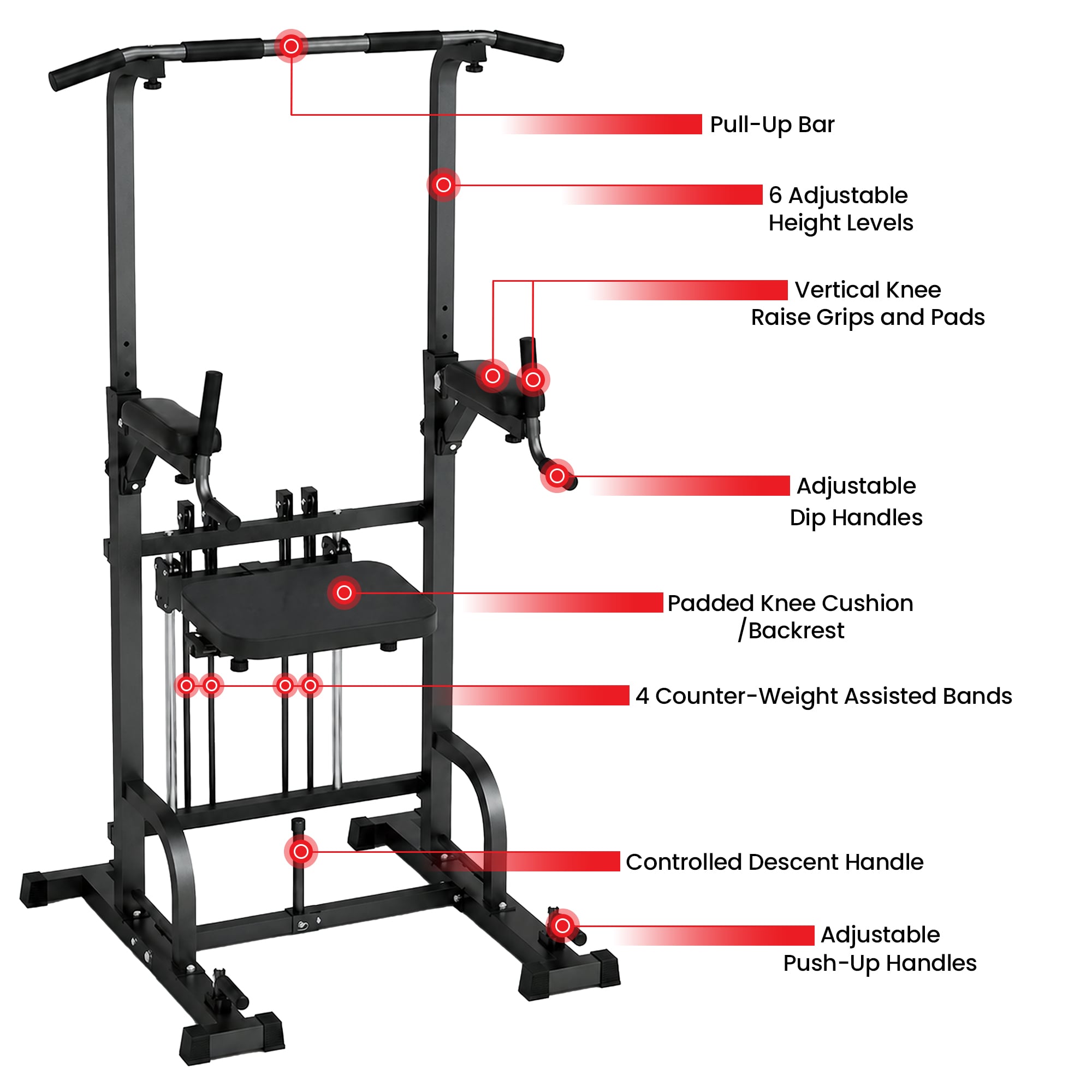 Strength Tower Multifunction Trainer 85x100x180cm