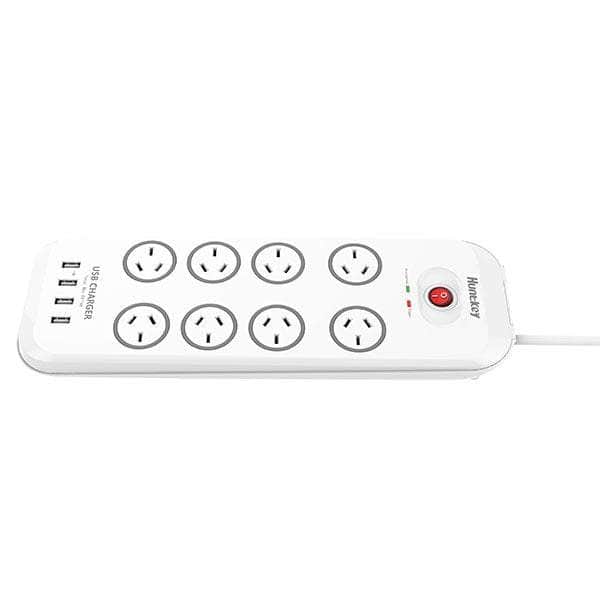 Power Board With 8 Sockets And 4 Usb Charging Port  And Surge Protection (Total 4.0A)