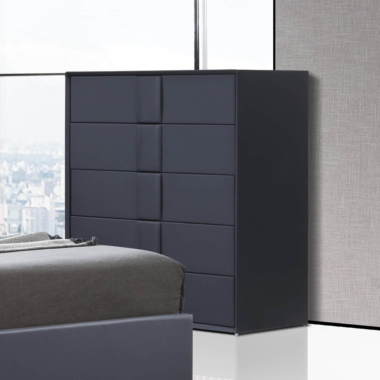 Prado 4Pc Fabric Gas Lift Queen Bedroom Suite Gas Lift Storage