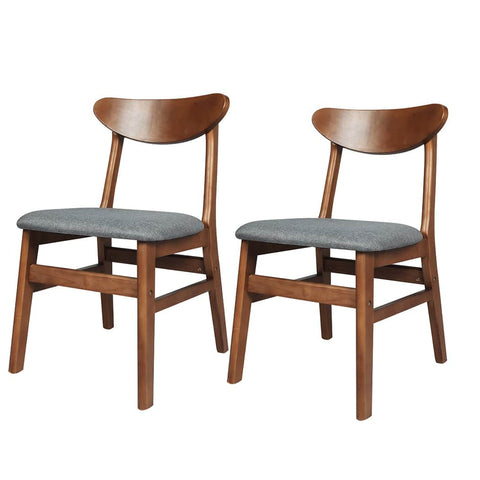 Premium 2xDining Chairs Kitchen Chair Brown 2Pack  Easy Assembly