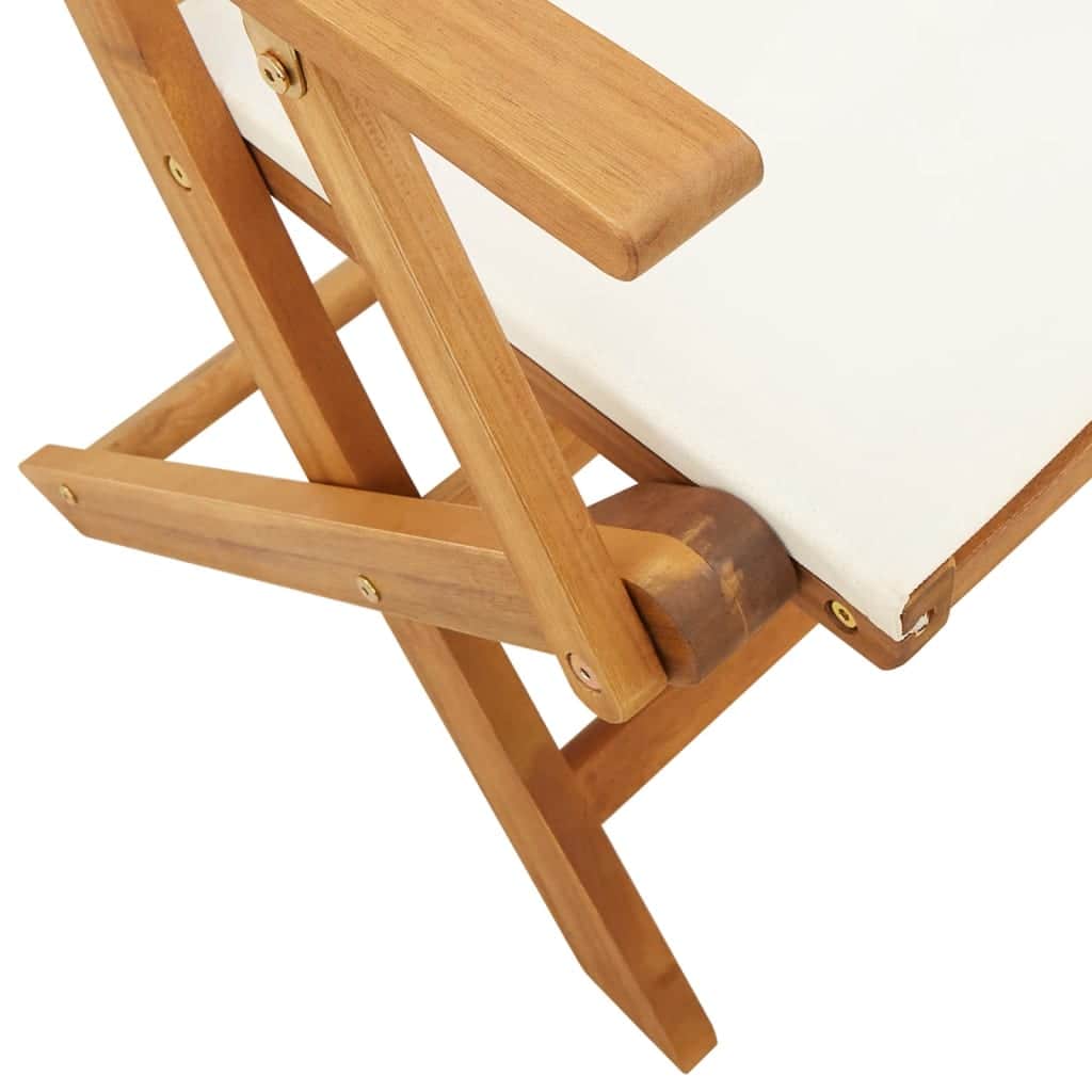 Premium 3 Piece Bistro Set Cream Relaxing Seating Home Comfort