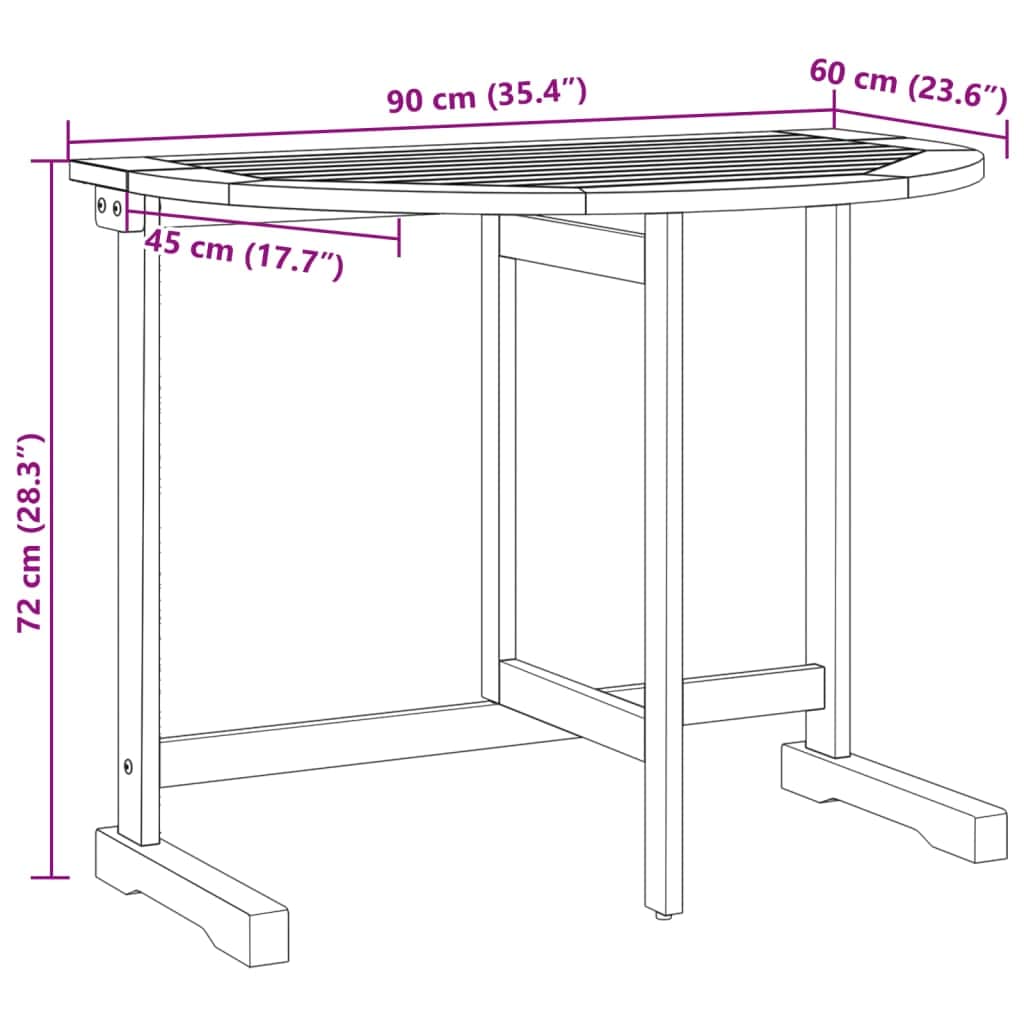 Premium 3 Piece Folding Garden Dining Outdoor Retreat Evening