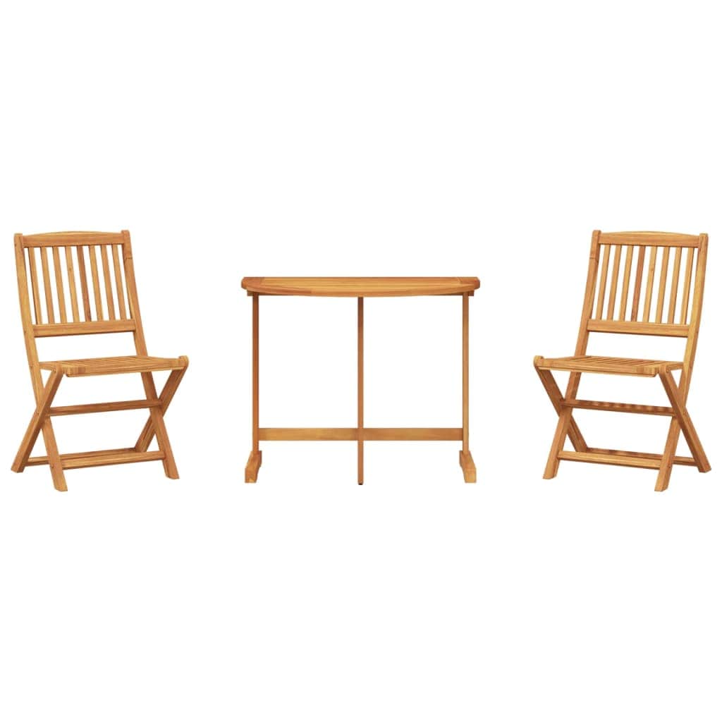 Premium 3 Piece Folding Garden Dining Outdoor Retreat Evening