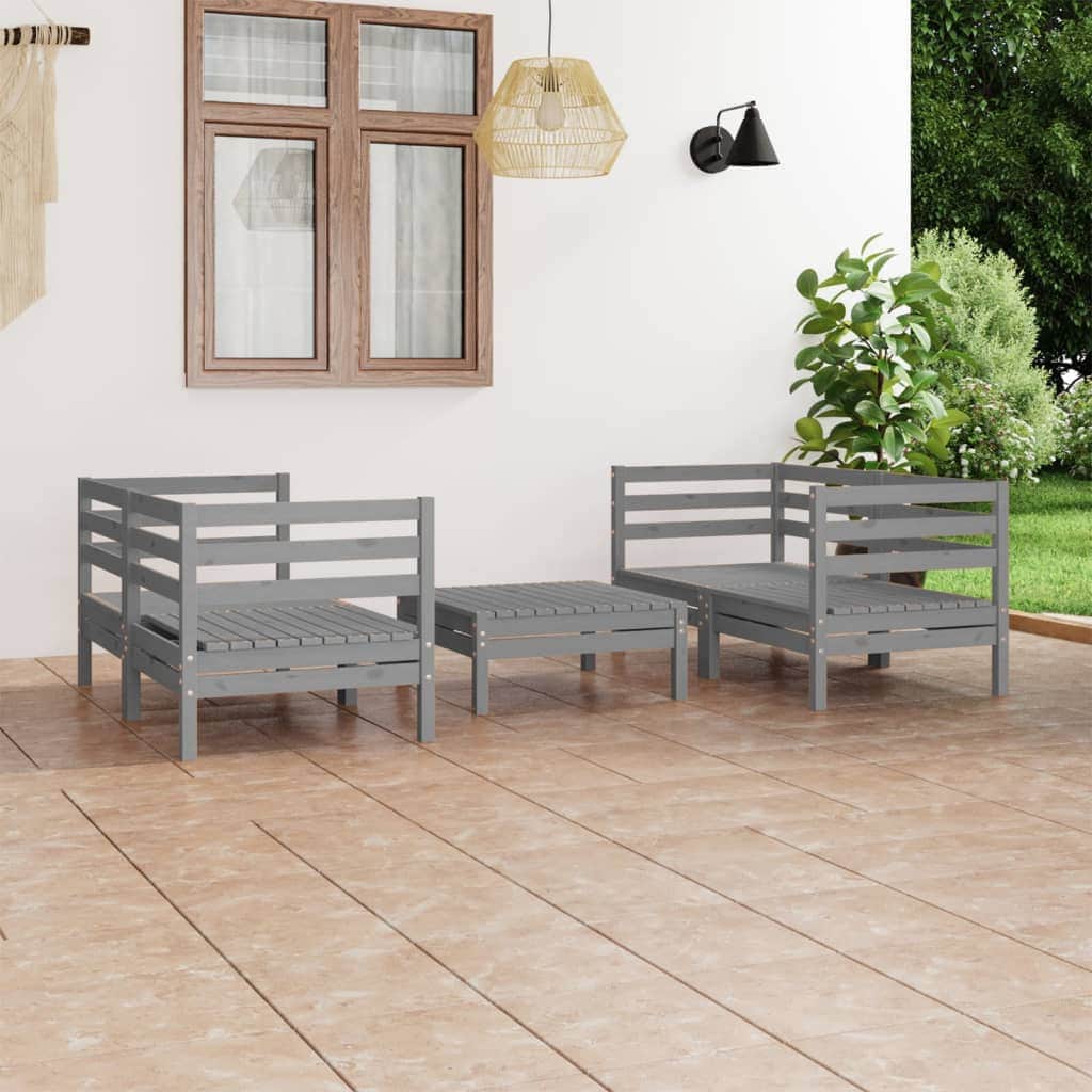 Premium 5 Piece Garden Lounge Set Indoor Outdoor Use Home Comfort