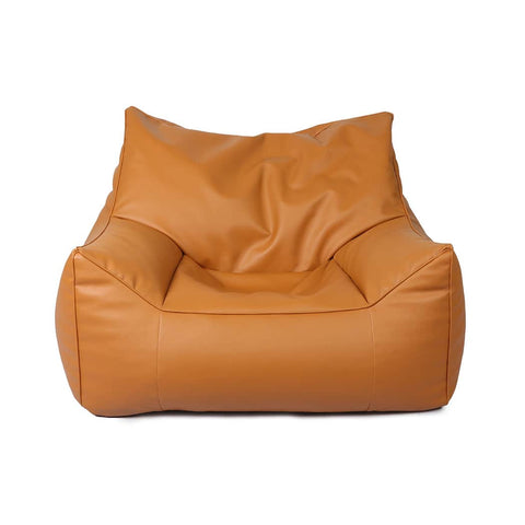 Premium Bean Bag Chair Cover PU Indoor Brown  Premium Quality Build