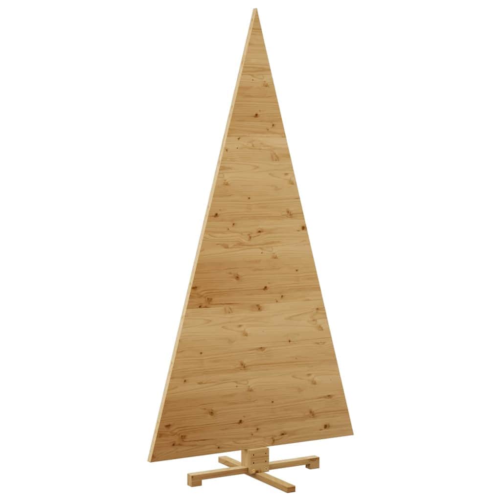 Premium Christmas Trees with Stand Brown 210cm Solid pine wood - Premium