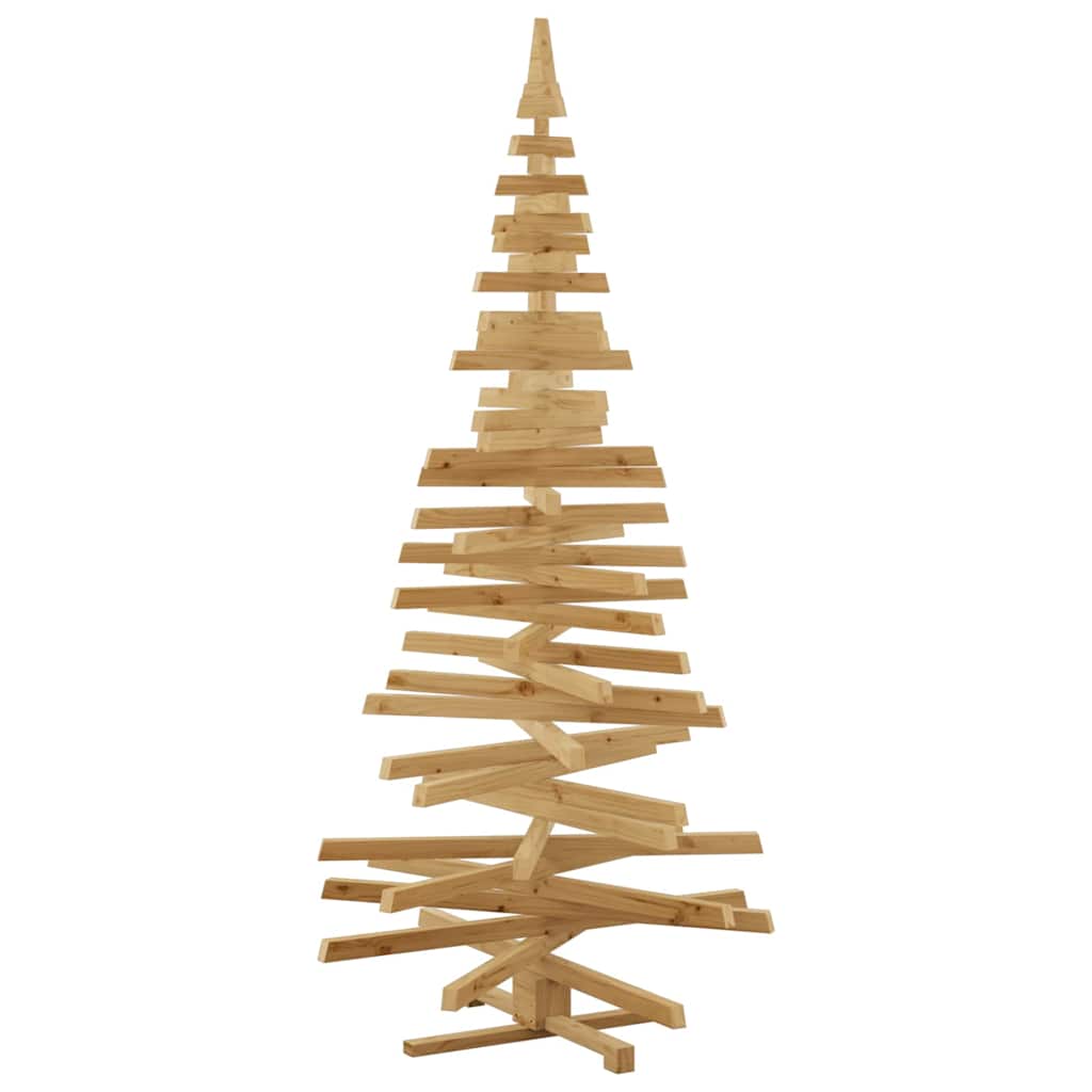 Premium Christmas Trees with Stand Brown 210cm Solid pine wood - Premium