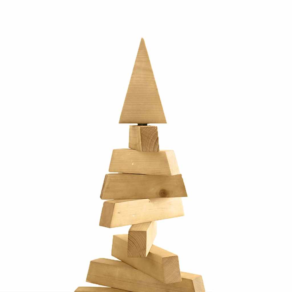 Premium Christmas Trees with Stand Brown 210cm Solid pine wood - Premium