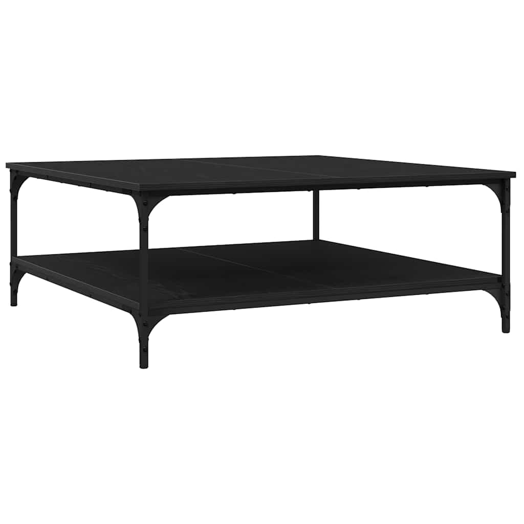 Premium Coffee Table Black oak Engineered Wood - Soft Upholstery