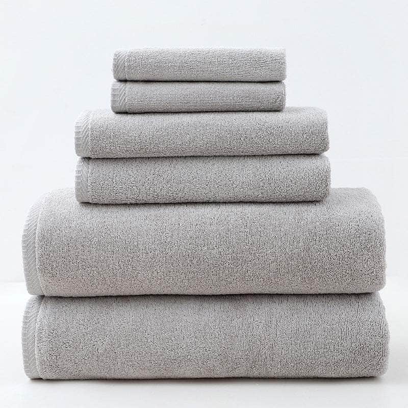 Premium Cotton Towel Set - Soft & Absorbent (6-Piece)