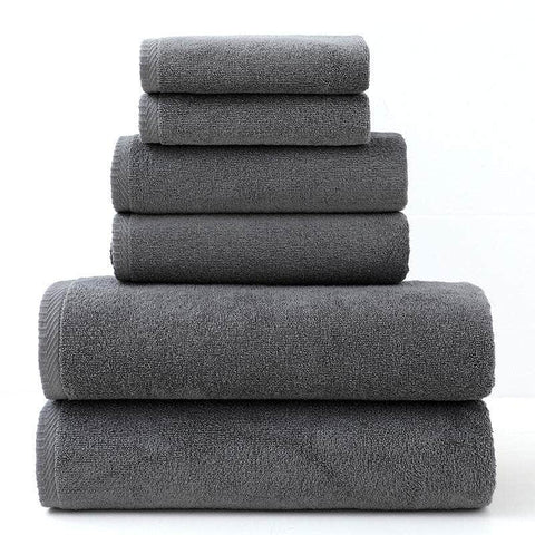 Premium Cotton Towel Set - Soft & Absorbent (6-Piece)