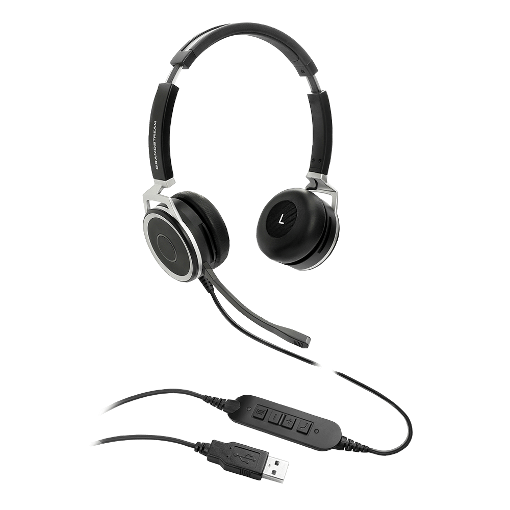 Premium Dual Ear Usb Headset: Hd Audio, Noise Canceling Mic, Busy Light