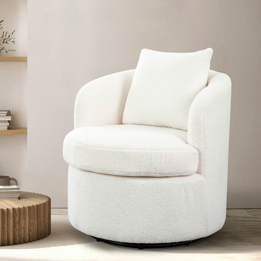 Premium Fleece Swivel Chair  Comfortable Design Classic Durable