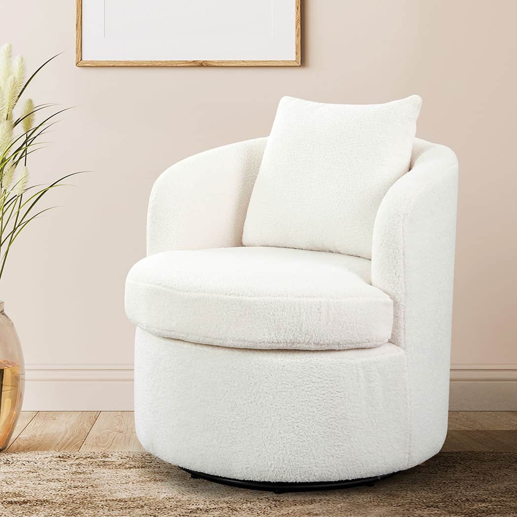Premium Fleece Swivel Chair  Comfortable Design Classic Durable