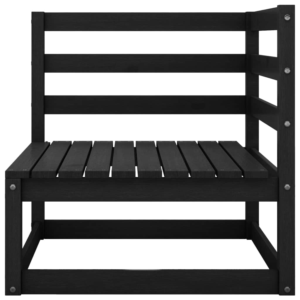 Premium Garden 3 Seater Sofa Black Relaxing Seating Garden Leisure