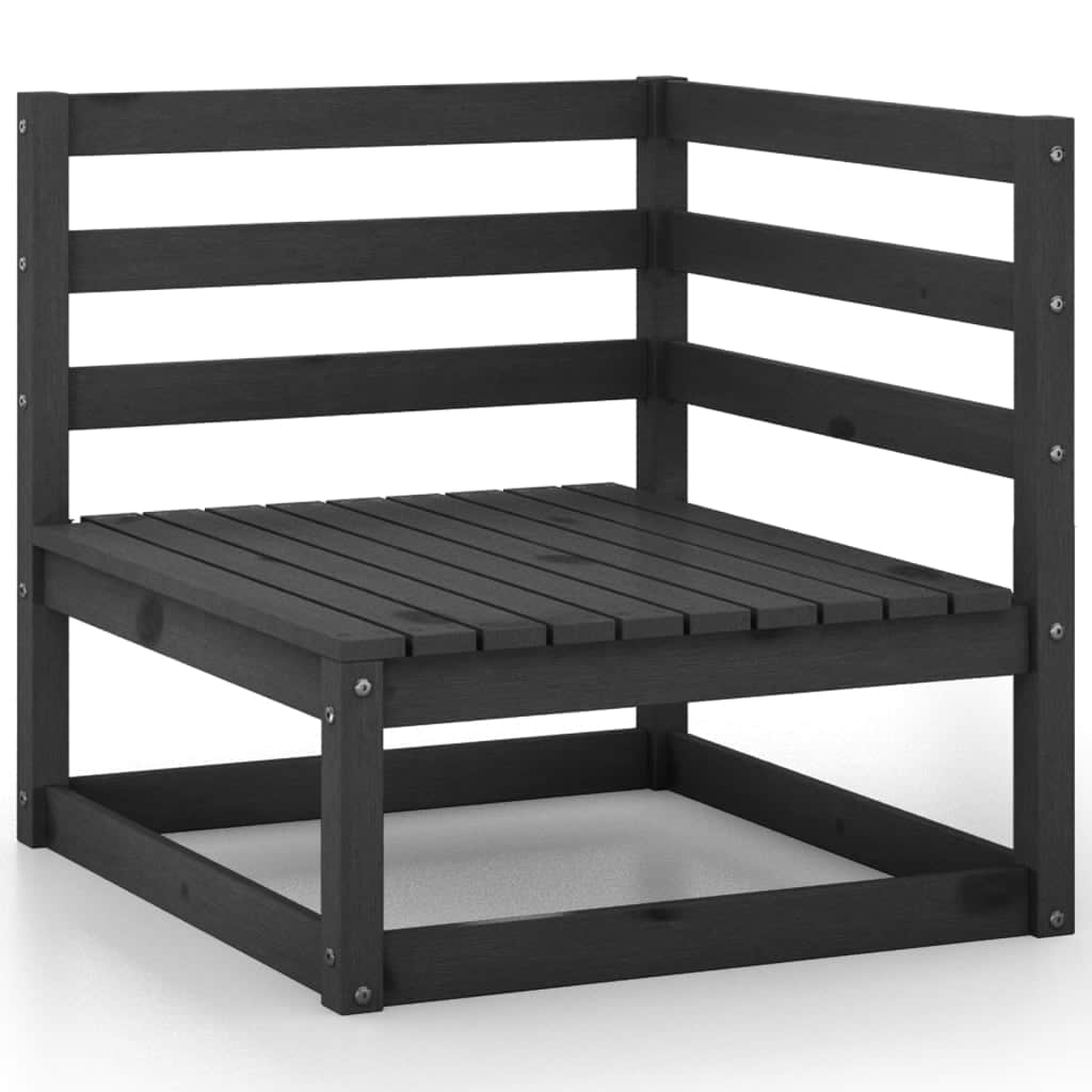 Premium Garden 3 Seater Sofa Black Relaxing Seating Garden Leisure