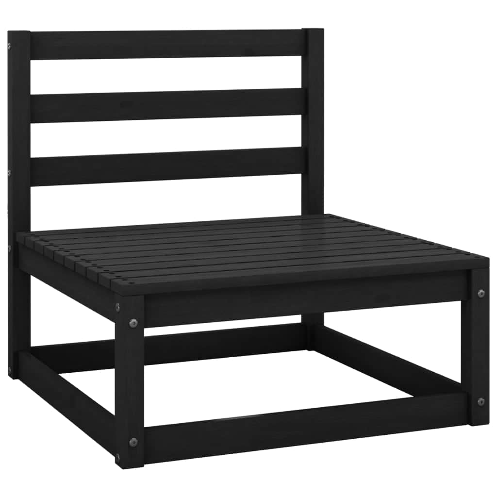 Premium Garden 3 Seater Sofa Black Relaxing Seating Garden Leisure