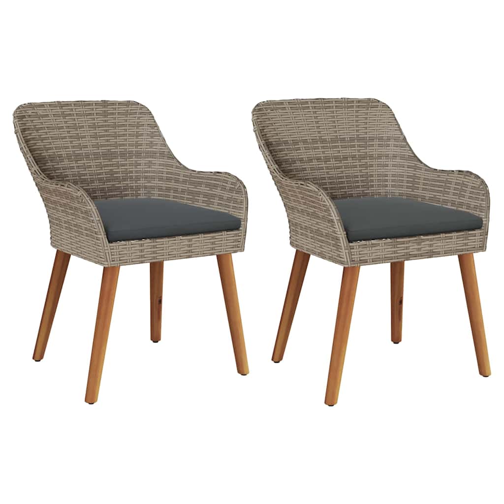 Premium Garden Chair 2 pcs Black Relaxing Seating Garden Leisure