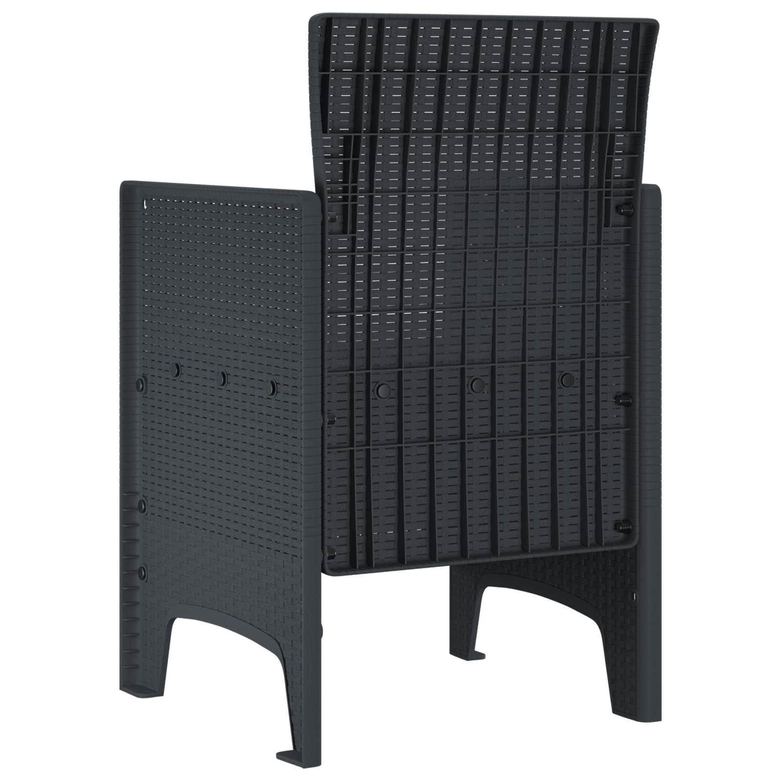 Premium Garden Chair 4 pcs Anthracite Living Space Upgrade Essentials