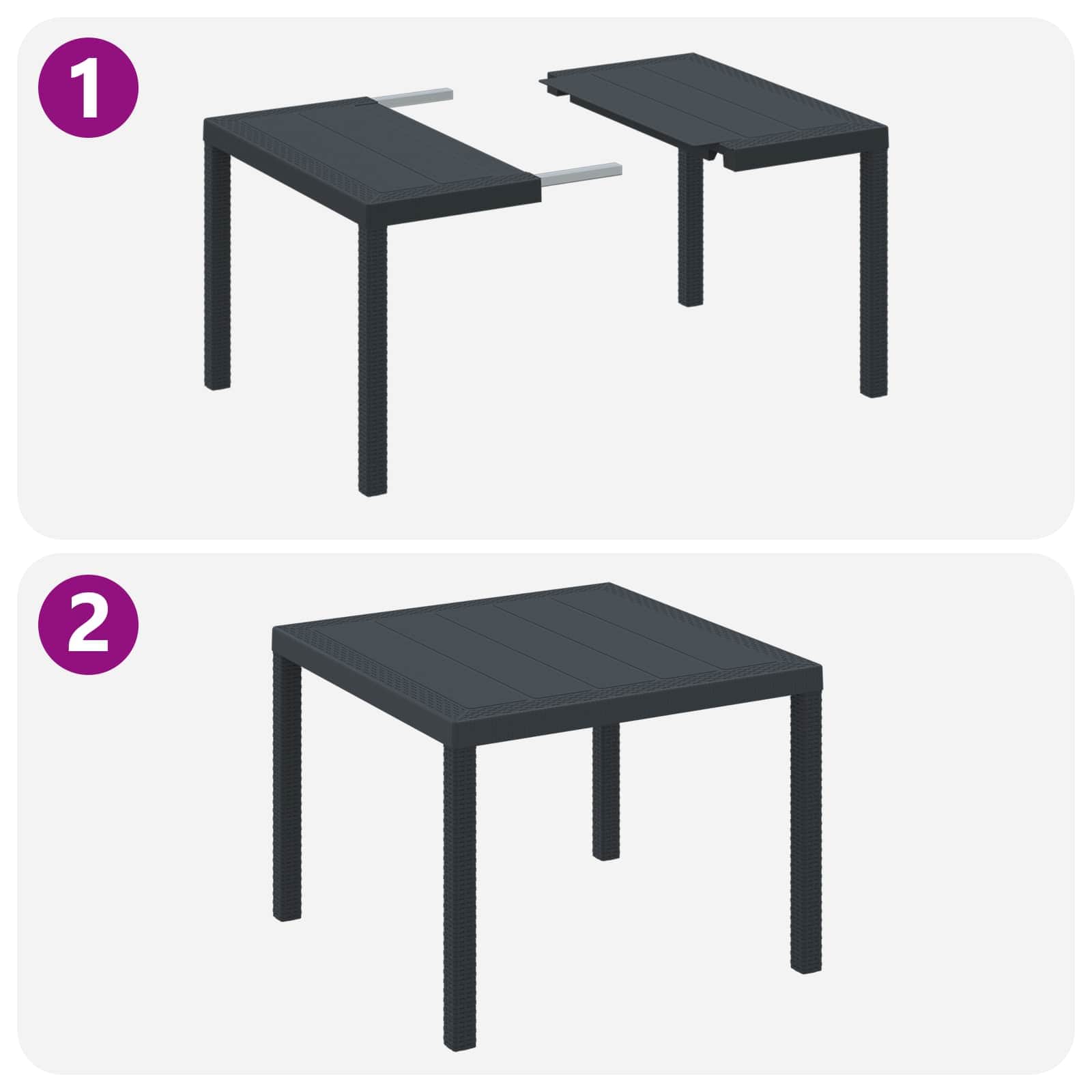 Premium Garden Dining Set 3 pcs Indoor Outdoor Use Urban Style