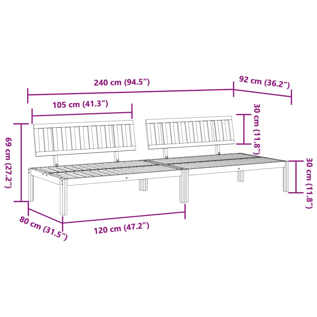 Premium Garden Pallet Middle Sofas 2 Indoor Outdoor Use Essentials