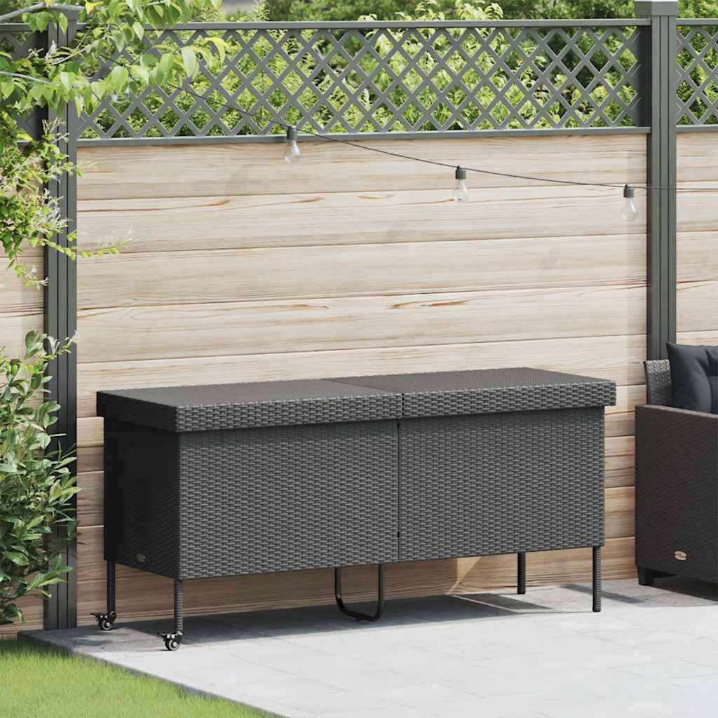 Premium Garden Storage Box with Wheels Home Use Garden Leisure