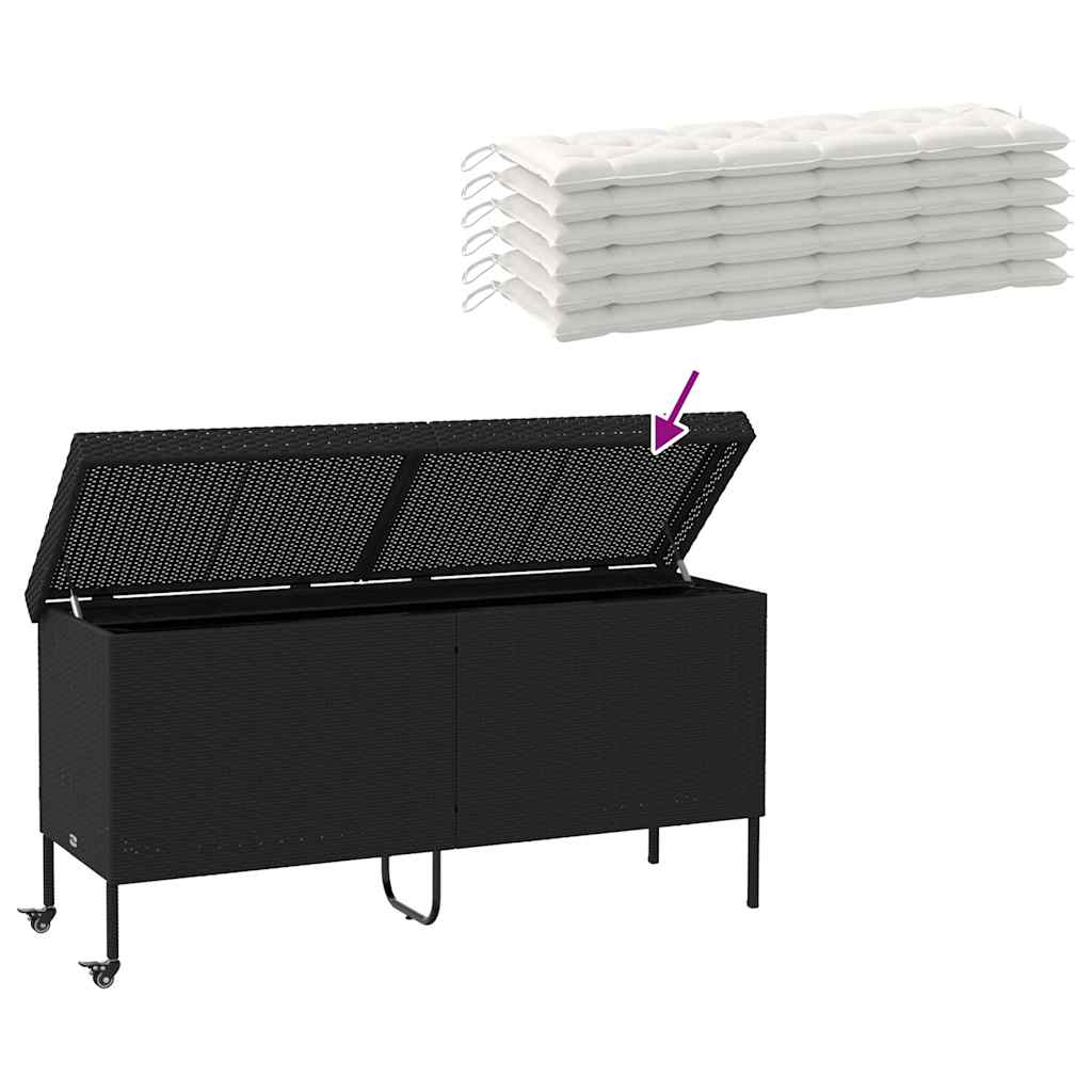 Premium Garden Storage Box with Wheels Home Use Garden Leisure