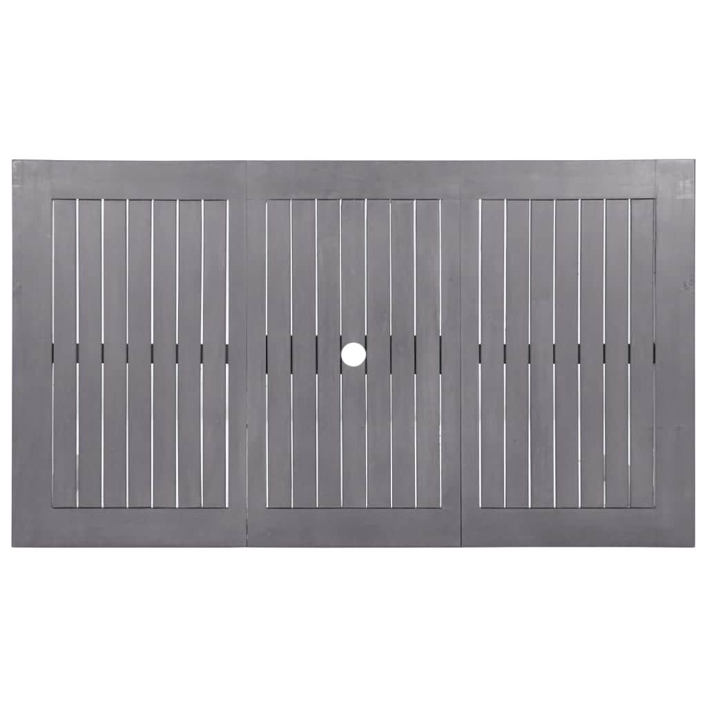 Premium Garden Table Grey Wash 140x80x74 Living Space Upgrade Essentials
