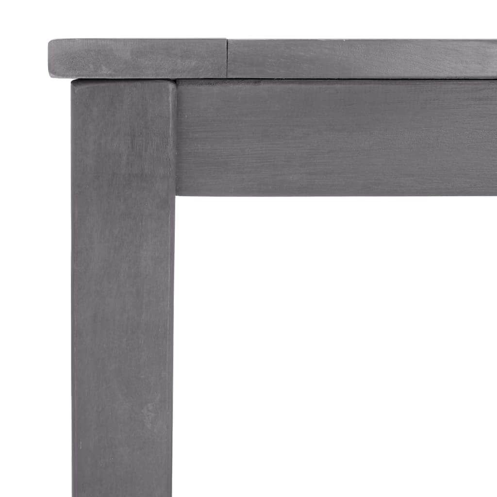 Premium Garden Table Grey Wash 140x80x74 Living Space Upgrade Essentials