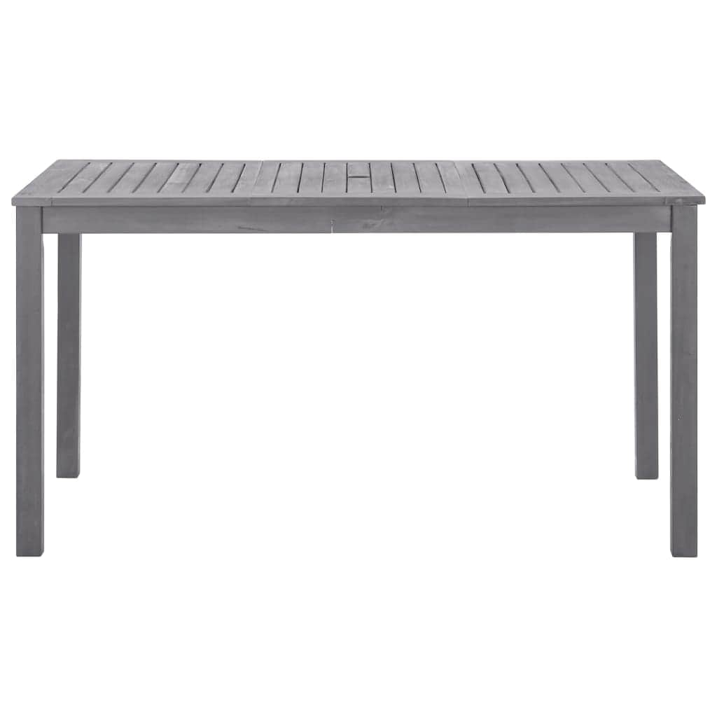 Premium Garden Table Grey Wash 140x80x74 Living Space Upgrade Essentials
