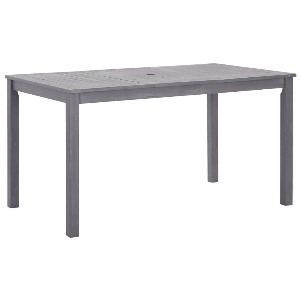 Premium Garden Table Grey Wash 140x80x74 Living Space Upgrade Essentials