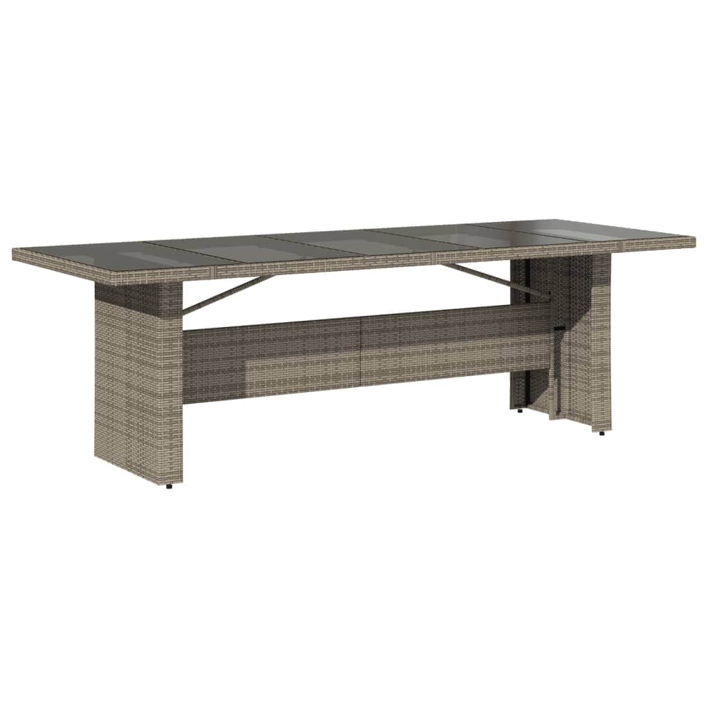 Premium Garden Table with Glass Top Home Use Garden Leisure