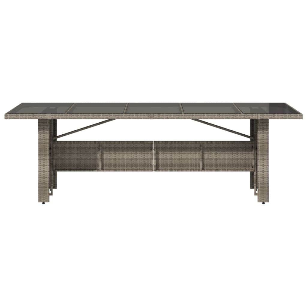 Premium Garden Table with Glass Top Home Use Garden Leisure