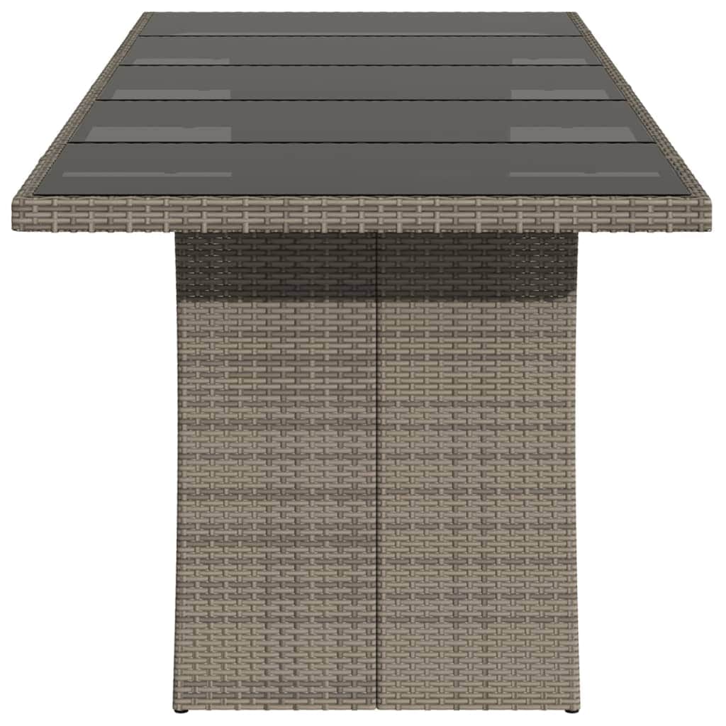 Premium Garden Table with Glass Top Home Use Garden Leisure