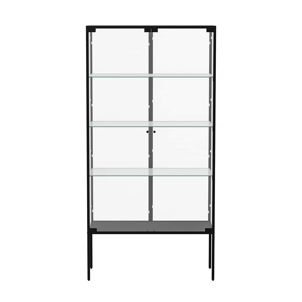 Premium Glass Display Cabinet Steel 4 Tier 160cm  Space-Saving Design