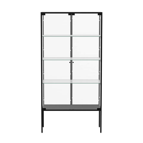 Premium Glass Display Cabinet Steel 4 Tier 160cm  Space-Saving Design