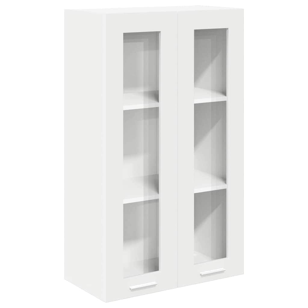 Premium Hanging Cabinet Riga White Engineered Wood - Designer Finish